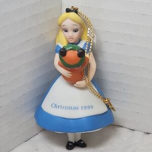 Vintage Ornament Disney Alice In Wonderland 1999 By Grolier With Original Box